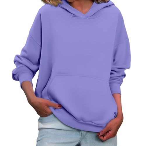 Hoodie Damen Oversize Kapuzenpullover Einfarbig Sweatshirt mit Bauchtasche Pullover Comfort Fit Sweatpullover Weich Bequeme Kaputzenpulli Sport Style Langarm Pulli Streetwear Casual Oberteil Hoodie Damen Oversize Kapuzenpullover Einfarbig Sweatshirt mit Bauchtasche Pullover Comfort Fit Sweatpullover Weich Bequeme Kaputzenpulli Sport Style Langarm Pulli Streetwear Casual Oberteil von Generisch