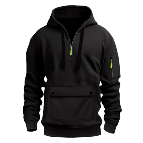 Hoodie Herren Pullover Sweatshirt Langarm Kapuzenpullover Sweatjacke,Sweatshirts für Männer,Strickpullover Herren Winter,Weit geschnitten und warm von Generisch