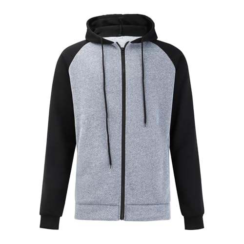 Hoodie Herren Reißverschluss Schwarz Kapuzenmantel Herren Kapuzenjacke Slim Fit Freizeitjacke Langarm Übergangsjacke Spleißen Farbblock Alltagsjacke Bequeme College Jacke Minimalist Herbstmantel Hoodie Herren Reißverschluss Schwarz Kapuzenmantel Herren Kapuzenjacke Slim Fit Freizeitjacke Langarm Übergangsjacke Spleißen Farbblock Alltagsjacke Bequeme College Jacke Minimalist Herbstmantel von Generisch