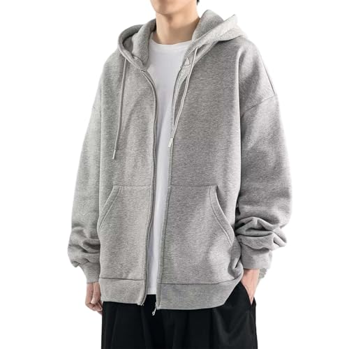 Hoodie Herren Reißverschluss Schwarz Sweatjacke Herren Grau Xl Einfarbig Kapuzenpulli Oversized Sweatshirt Minimalist Kapuzenjacke Langarm Freizeitjacke Casual Alltagsjacke Mit Taschen Sportswear Hoodie Herren Reißverschluss Schwarz Sweatjacke Herren Grau Xl Einfarbig Kapuzenpulli Oversized Sweatshirt Minimalist Kapuzenjacke Langarm Freizeitjacke Casual Alltagsjacke Mit Taschen Sportswear von Generisch