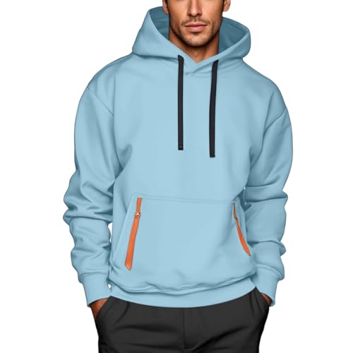 Hoodie Herren Sweatshirt Langarm Kapuzenpullover Warme Sweatjacke Gym Pullover mit Kapuze Hoody Jungen Sport Kleidung Männer Mode Kapuzenjacke Lässig Hoodies mit Tasche Streetwear Kapuzenshirt von Generisch