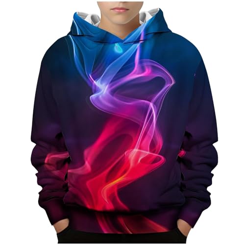 Hoodie Junge Coole Kapuzenpullover Bedrucktes Sweatshirt Pullover Casual Kleidung Bekleidung Klamotten Oberteile Regular Kleinkind Long Sleeve Top Sportshirt Meine Bestellungen Anzeigen Schwarz,150 von Generisch