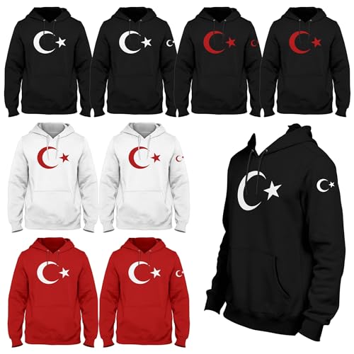 Hoodie mit Türkiye Türkei Pulli Geschenk Top Qualität Ayyildiz für Herren und Damen von Generisch