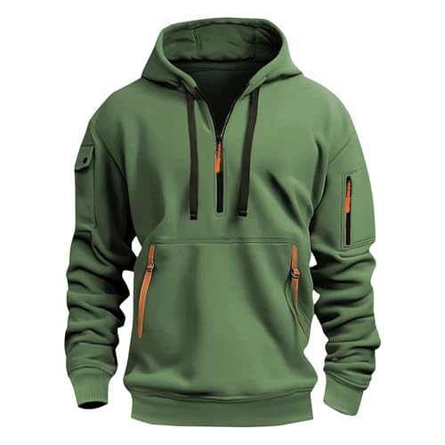 Hoody Herren mit Kapuze,Hoodie Männer Pullover Langarm Sweatjacke Kapuzenpullover Sweatshirt,Sweater Herren,Klassische Mode von Generisch