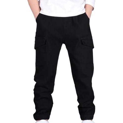 Hosen für Jungen Cargohose Kinder Wasserdicht Jogginghose Hose Cargo Elastische Taille Outdoorhose Trekkinghose Freizeithose Arbeitshose von Generisch