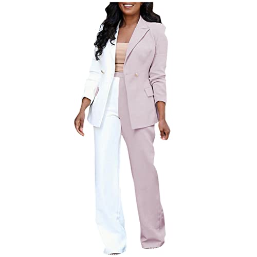 Hosenanzug Damen Sommer Curvy Hosenanzüge für Damen Langarm Business Anzug Set Zweiteiler Einfarbig Blazer Hose Festlich Lange Hosenanzüge Sportlich Elegant Streetwear Frauen Baumwolle Freizeitanzug Hosenanzug Damen Sommer Curvy Hosenanzüge für Damen Langarm Business Anzug Set Zweiteiler Einfarbig Blazer Hose Festlich Lange Hosenanzüge Sportlich Elegant Streetwear Frauen Baumwolle Freizeitanzug von Generisch