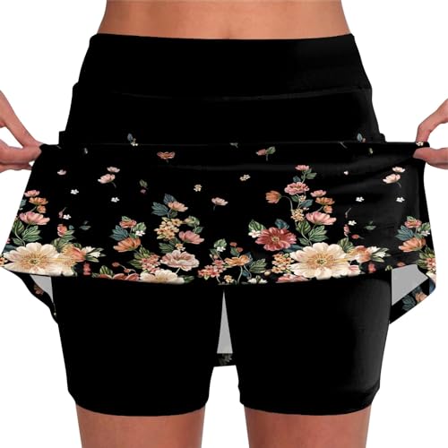 Hosenrock Damen Damenmode Hosen Damen Elegant 2 In1 Sport Leggings Mit Rock Tennisröcke Shorts Damen Sommer Hosenrock Damen Kurz Laufrock Stufenrock Golf Rock Schwarz L Hosenrock Damen Damenmode Hosen Damen Elegant 2 In1 Sport Leggings Mit Rock Tennisröcke Shorts Damen Sommer Hosenrock Damen Kurz Laufrock Stufenrock Golf Rock Schwarz L von Generisch
