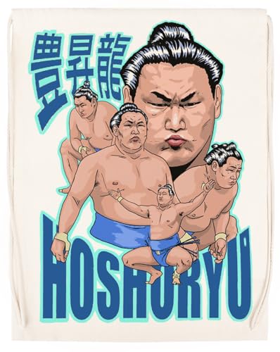 Hoshoryu Sumo Wrestler Unisex Sporttasche Beige Turnbeutel von Generisch