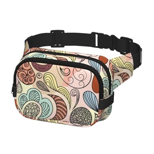 Hüftgürteltasche für Damen und Herren, Bauchtasche, Crossbody-Tasche für Reisen, Laufen, Gürteltasche, Bauchtasche, Ethik-Muster von Generisch