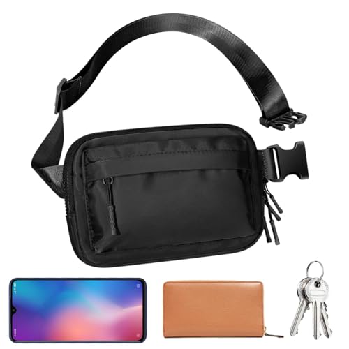 Hüfttasche für Herren | Multifunktionale Hüfttasche – wasserdichte Hüfttasche mit verstellbarem Streifen, Lauf-Handy-Tasche, Schwarz , Refer to description, Unisex Hüfttasche für Herren | Multifunktionale Hüfttasche – wasserdichte Hüfttasche mit verstellbarem Streifen, Lauf-Handy-Tasche, Schwarz , Refer to description, Unisex von Generisch