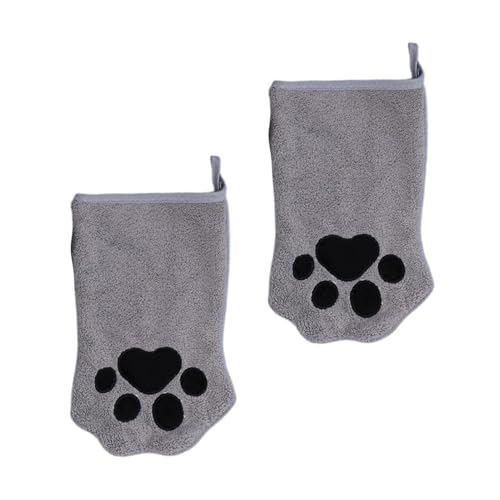 Hundebad Handschuhe,2X Pflegehandschuhe Für Hunde - Beidseitig Nutzbares Badetuch Mit Schnelltrocken-Funktion Für Unterwegs, Reisen & Tägliche Fellpflege Bei Kurzhaar-Haustieren von Generisch