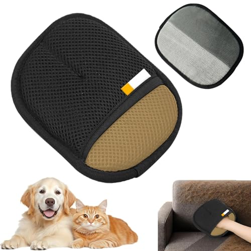Hundehaar Entferner - Elektrostatischer Tierhaar Entferner Handschuh | Flusenreiniger Zubehör Für Sofa Teppich Kleidung Auto Bettwäsche von Generisch