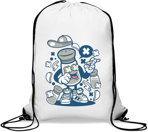 I Am Salty Lustiger Salzstreuer Art Gym Sack Casual Drawstring Bag Weiß von Generisch