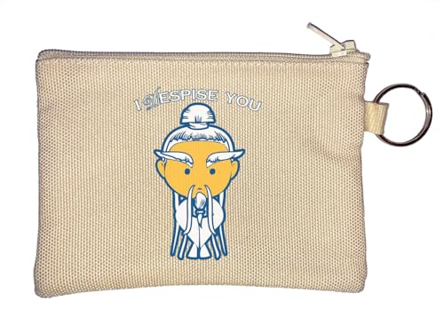 I Despise You Lustiger Kung Fu Master Art Schlüsselanhänger Münzbörse Beige von Generisch