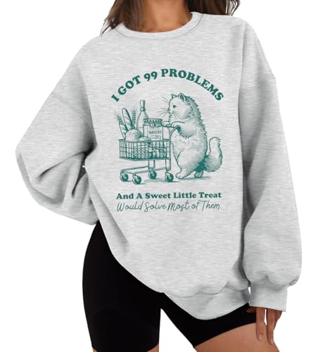 I Got 99 Problems Sweatshirt, I Got 99 Problems Shirt, I Got 99 Problems And A Sweet Little Treat Sweatshirt, grau, S von Generisch