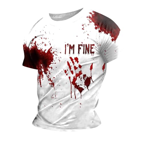 I'M Fine Bloody Shirt Halloween T-Shirts I'M Fine Blutiges Shirt Horror T Shirts Herren Bloodstained Shirt Bloody Shirt Blutiges T-Shirt Halloween Kostüm Herren I'M Fine Tshirt Blood EntsetzenBedruckt I'M Fine Bloody Shirt Halloween T-Shirts I'M Fine Blutiges Shirt Horror T Shirts Herren Bloodstained Shirt Bloody Shirt Blutiges T-Shirt Halloween Kostüm Herren I'M Fine Tshirt Blood EntsetzenBedruckt von Generisch