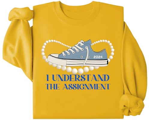 I Understand The Assignment Sweatshirt, I Understand The Assignment 2024 Shirt, gelb, 3XL von Generisch