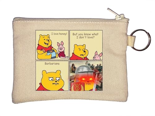 I do not love Barbarians Rome Meme SPQR Empire Schlüsselanhänger Münzbörse Beige von Generisch