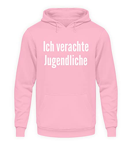 Ich verachte Jugendliche - Unisex Kapuzenpullover Hoodie -XXL-Baby Pink von generisch