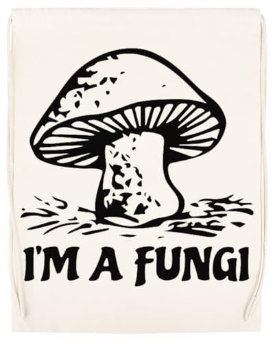 Im A Fungi Unisex Sporttasche Beige Turnbeutel von Generisch