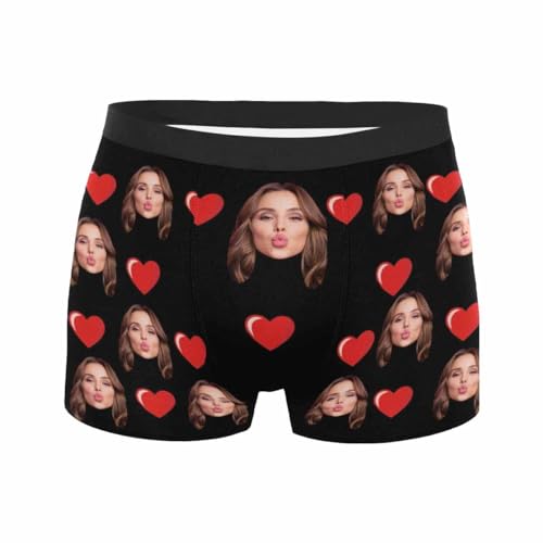 Individuelle Herren-Unterwäsche, Boxershorts mit Gesicht, personalisierte Unterwäsche, Valentinstag, Hochzeit, Geschenk für Männer und Ehemann, Stil-08, M Kurz Individuelle Herren-Unterwäsche, Boxershorts mit Gesicht, personalisierte Unterwäsche, Valentinstag, Hochzeit, Geschenk für Männer und Ehemann, Stil-08, M Kurz von Generisch