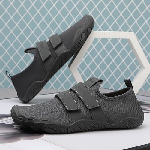 Indoor-Sportschuhe Zuhause Sportschuhe Frauen Yoga Fitness Schuhe Rutschschutz Soft Sohle Trainingsschuhe (Grau,46) von Generisch