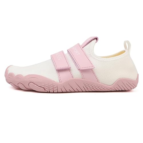 Indoor-Sportschuhe Zuhause Sportschuhe Frauen Yoga Fitness Schuhe Rutschschutz Soft Sohle Trainingsschuhe (Rosa,43) von Generisch