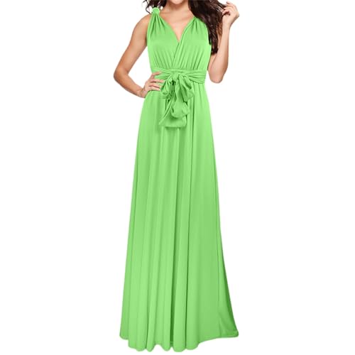Infinity Kleid mit Bandeau Brautjungfernkleid Multi-Way Kleid Lang Übergröße Convertible Twist Wickelkleid von Generisch