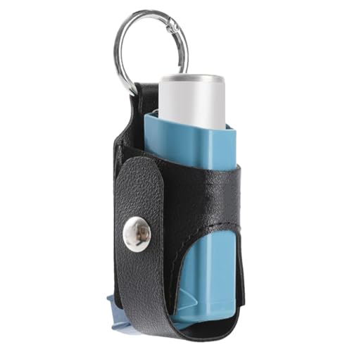 Inhalator-Halter für Kinder, Inhalator-Abstandshalter und Halter mit Metallschnalle, leicht und schützende Schale, ideal für den täglichen Gebrauch, Reisen und Schule, mehrfarbig, Schwarz, Unisex von Generisch