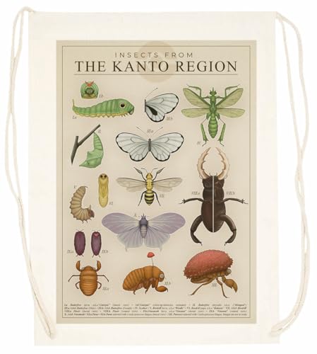 Insects from The Kanto Region Beigefarbene Trainingstasche Mit Unisex-Kordelzügen von Generisch