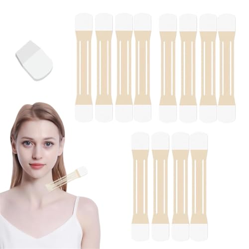 Instant Neck Tape,Lift Tapes Invisible Behind Neck,Sweat-Resistant Breathable Lifting & Firming Invisible Tape with 4 Elastic Bands and 20 Replacement Patch for Necks Face Jaw (60) von Generisch