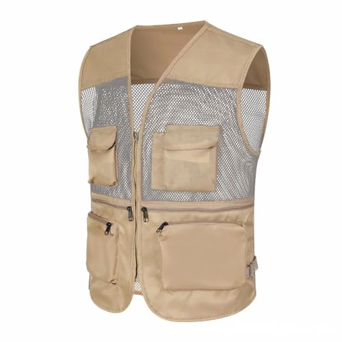 Jacke Ärmellos Herren Sommer Outdoor Weste Herren Sommer Leicht Mesh Outdoorwesten Leichte Outdoorjacke Atmungsaktive Ärmellose Weste Mit Reißverschluss Arbeitsweste Mit Taschen Fahrrad Weste Jacke Ärmellos Herren Sommer Outdoor Weste Herren Sommer Leicht Mesh Outdoorwesten Leichte Outdoorjacke Atmungsaktive Ärmellose Weste Mit Reißverschluss Arbeitsweste Mit Taschen Fahrrad Weste von Generisch