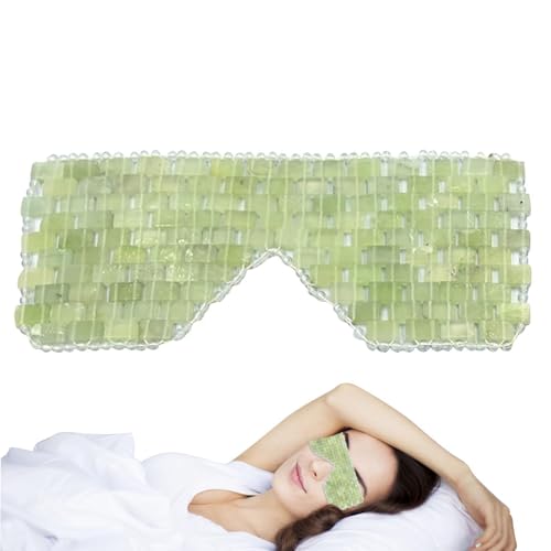 Jade Stone Eye Masque | Jade Eye Patch | Eye Maske, Jade Masque, Reusable Facial Stone Masque, Soothing Masque For Men And Women, Relax Eyes von Generisch