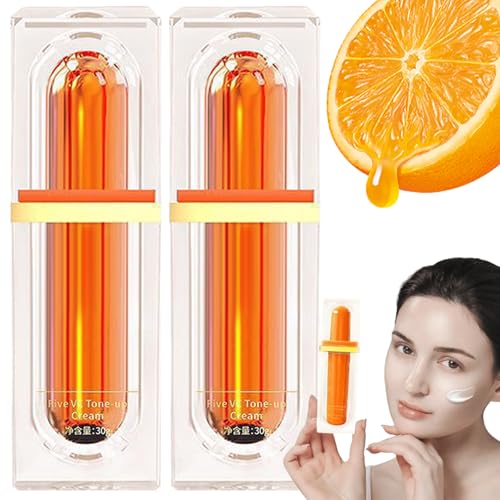 Japanese Vitamin C Makeup Tone Up Cream, Japanese Vitamin C Instant Glow Cream, Moisturizing Brightening Concealer,Long-Lasting Hydrating For All Skin Type (2) von Generisch