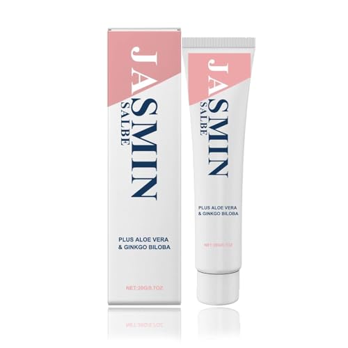 Jasmine Ointment Plus, Jasmine Ointment Eyes, Dark Circles Slip-on Lids, Jasmines Ointment Against Dark Circles, Eye Cream with Collagen and Aloe Vera, Eye Care for Women and Men (B) von Generisch