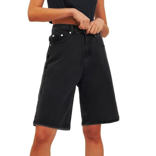 Jeans Shorts Damen Zerrissene Kurze Hose Sommer De Stroyed Jeanshose Hohe Taille Ripped Stretch Denim Hot Pants Jeans Short Große Größen Bermuda Hotpants Wanderhose Damen Kurz Deals of The Day Herren von Generisch