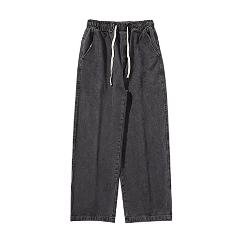 Jeanshose Herren Weit, Freizeithose Herren Lang Große Größen Gerade Hose Lässig Weite Beine Hose Loose Fit Herrenhose Mode Arbeitshose Weich Bequem Jeanspants Straight Fit Outdoorhose Denim Jeans von Generisch