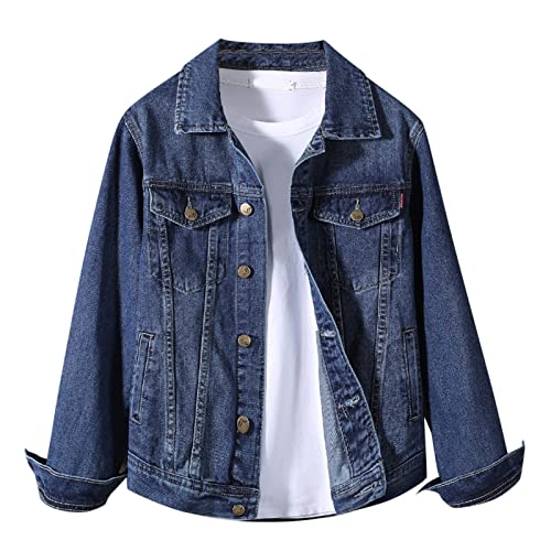 Jeansjacke Herren Regular Fit - Jeans Jacken Für Herren Lang Baggy Bequem Denim Jacke Button Down Denim Jacket Modern Trucker Jacke Revers Western Jacke Stretch Cowboy Oberteil Herbst Oberbekleidung Jeansjacke Herren Regular Fit - Jeans Jacken Für Herren Lang Baggy Bequem Denim Jacke Button Down Denim Jacket Modern Trucker Jacke Revers Western Jacke Stretch Cowboy Oberteil Herbst Oberbekleidung von Generisch
