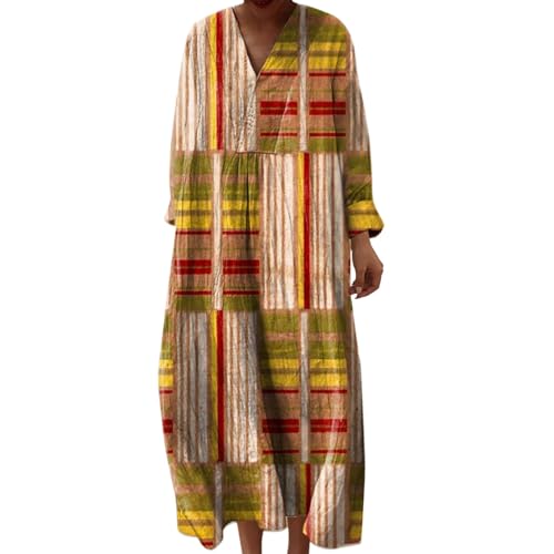 Jeanskleid Damen, Trachtenkleid Damen, Strandkleid Lang Maxikleider V Ausschnitt Sommerkleider Leicht Und Luftig Boho Kleid Elegante Midikleid Freizeitkleid, Meine Bestellungen Anzeigen Deutsch von Generisch