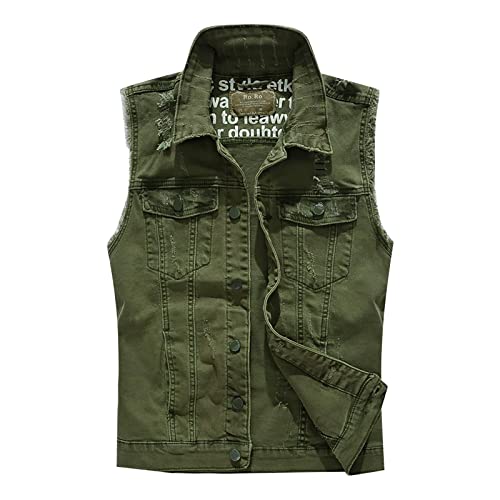 Jeansweste Herren Ärmellose Biker - Ärmellose Jeansjacke Herren Ärmellose Biker Jeansjacke Stehkragen Cowboy Weste Denim Westen Mit Reißverschluss Vintage Denim Vest Outdoorweste Slim Fit Herrenweste Jeansweste Herren Ärmellose Biker - Ärmellose Jeansjacke Herren Ärmellose Biker Jeansjacke Stehkragen Cowboy Weste Denim Westen Mit Reißverschluss Vintage Denim Vest Outdoorweste Slim Fit Herrenweste von Generisch