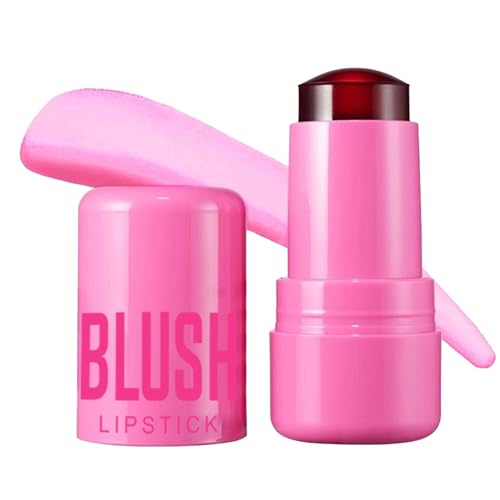 Jelly Blush Stick, Lipgloss Stick Jelly Tint Blusher Stain Stick | Langanhaltendes, wasserbasiertes Jelly-Tönungs-Rouge für Frauen und Mädchen, Lippen und Wangen von Generisch