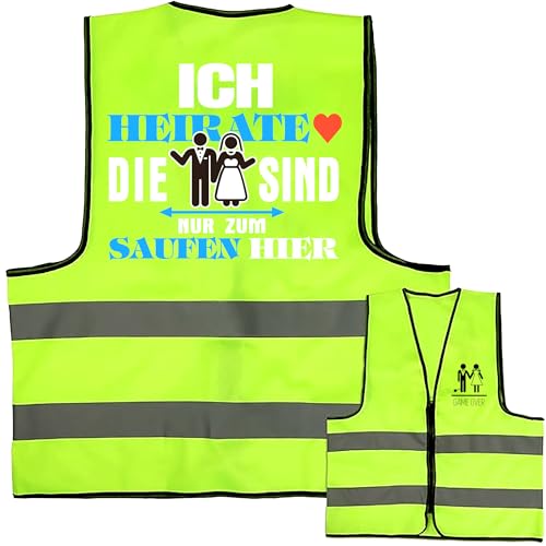 Jga Männer Weste Junggesellenabschied Männer Kostüm,Jga Männer Kostüm Reflektierende bräutigam weste Jga Accessoires Männer Game Over lustig Geschenk für Poltern Jga Männer Weste Junggesellenabschied Männer Kostüm,Jga Männer Kostüm Reflektierende bräutigam weste Jga Accessoires Männer Game Over lustig Geschenk für Poltern von Generisch