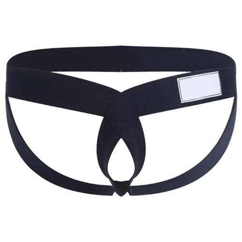 Jockstrap Herren Bequeme FTM Packer String Ouvert Unterwäsche Packgeschirr Unterwäsche Jock Strap Sexy Erotik-Unterwäsche Low Waist Reizwäsche G-String Atmungsaktiv Sport Underwear von Generisch