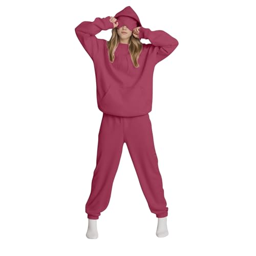 Jogginganzug Damen Set Kapuzenpullover mit Integrierter Augenmaske Comfort Airplane Mode Travel Hoodie Langarm Kapuze Sweatshirts Hidden Pockets Hoody Sweatjacke und Jogginghose von Generisch