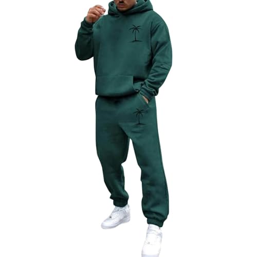 Jogginganzug Herren Oversized Trainingsanzug Sportbekleidung Jogginghose Jogginganzug Set Herren Hoodie Mit Kapuze Langarm Mit Taschen Hausanzug 2-Teilig Kapuzenpullover Angebote Des Tages Heute von Generisch