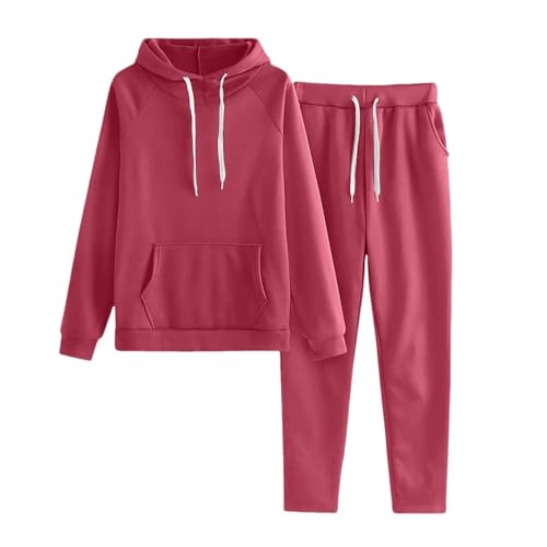 Jogginganzug Mädchen Jungen 2 Teilige, Kinder Sportbekleidung Einfarbige Langarm Hoodie und Jogginghose Sets Zweiteiliger Herbst Winer Sportlich Sportanzug Trainingsanzug Sport Outfit 3-16 Jahre von Generisch