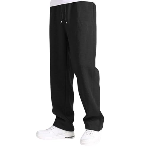 Jogginghose Baggy Jungs Kinder Weites Bein Jogger Hose Mit Kordelzug und Taschen Baumwolle Trainingshose Teenager Mädchen Loose Fit Sporthose Lange Lockere Elastische Sweatpants Sweathose 4-14 Jahre von Generisch