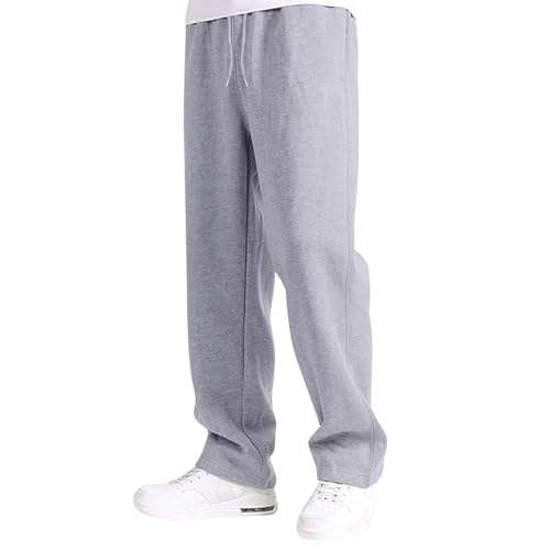 Jogginghose Baggy Jungs Kinder Weites Bein Jogger Hose Mit Kordelzug und Taschen Baumwolle Trainingshose Teenager Mädchen Loose Fit Sporthose Lange Lockere Elastische Sweatpants Sweathose 4-14 Jahre von Generisch