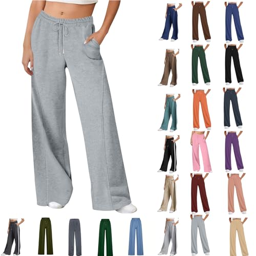 Jogginghose Damen Weite Leicht und Luftig Hosen Beine Stretch Sweatpants Bequeme Freizeithose Elastische Taille Stoffhose Outdoorhose Sporthose Trekkinghose Sweathose Wanderhose Jogginghose Damen Weite Leicht und Luftig Hosen Beine Stretch Sweatpants Bequeme Freizeithose Elastische Taille Stoffhose Outdoorhose Sporthose Trekkinghose Sweathose Wanderhose von Generisch