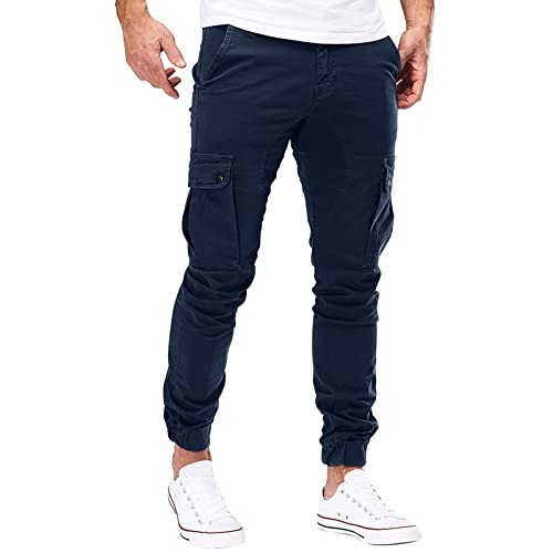 Jogginghose Herren Baggy Atmungsaktive Jogging-Hose Große Größen Straight Leg Hose Leicht und Luftig Hosen jogginghose herren fleece herren lange unterhosen baumwolle jogginghose herren breiter bund von Generisch